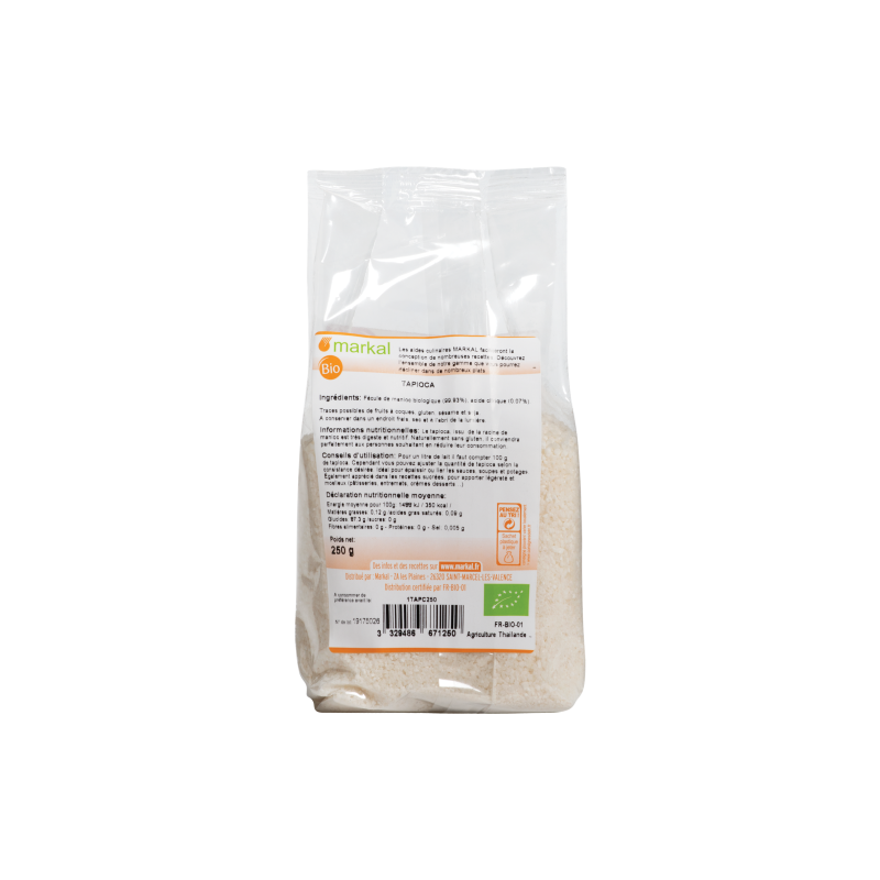 Tapioca Fécule de Manioc Bio 6X250g Vrac BIO Markal